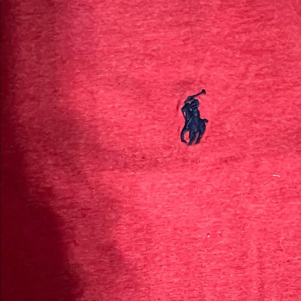 Polo Ralph Lauren Long Sleeve T Shirt Men Medium Red Pony Logo Cotton Crewneck